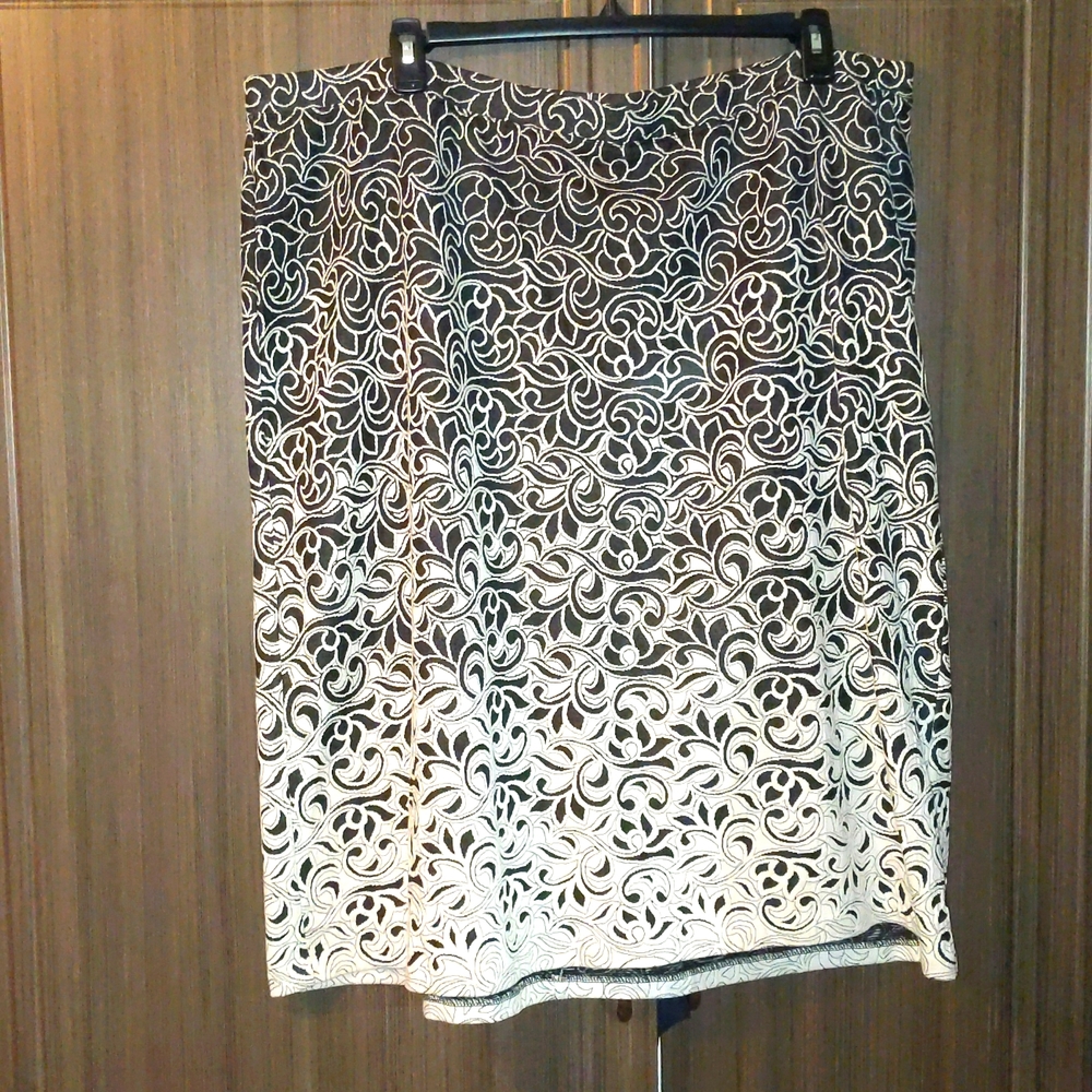 CJ Banks Brocade Skirt, 3X